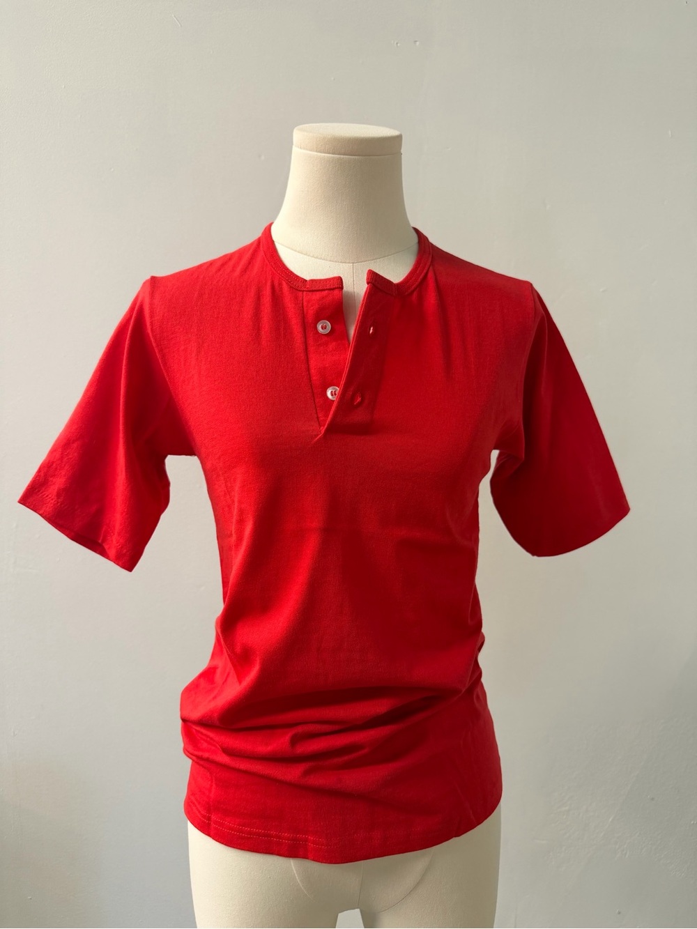 Vintage Augusta Sportswear women’s Red Short-Sleeve Henley
